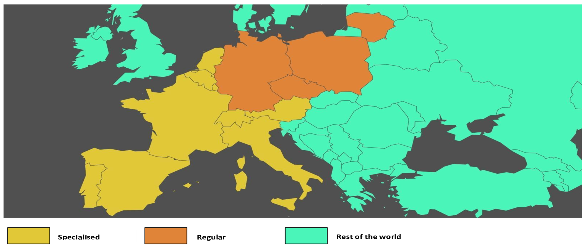 Tili-transport Europe map