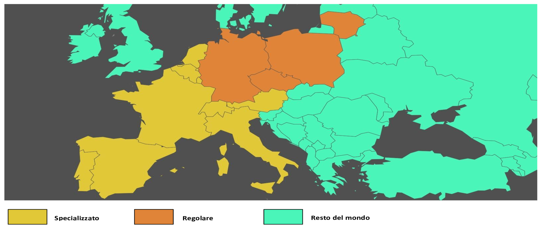 Tili-transport carta Europa